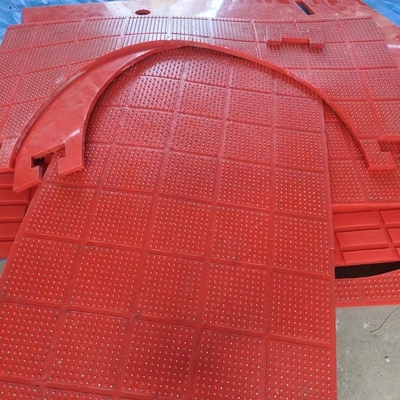 Красный противоскользящий коврик типа ZP Rotary Atble 30mm Пластиковый нескользящий коврик для буровой установки