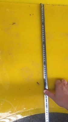 Полиуретановый антискользящий коврик для буровой установки с вращающейся столовой толщиной 30 мм толщина желтый цвет 2200 мм*1800 мм
