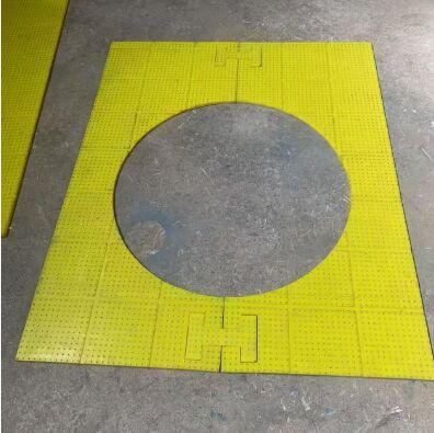 Противоскользящий коврик для поворотного стола Материал: полиуретан. Использование на буровой установке